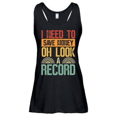 Vinyl Collecting Vintage Record Collector Vinyl Records Ladies Essential Flowy Tank