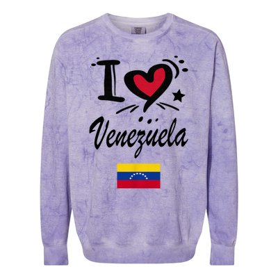 Venezuelan Camiseta Venezuela Flag Bandera Gifts Colorblast Crewneck Sweatshirt