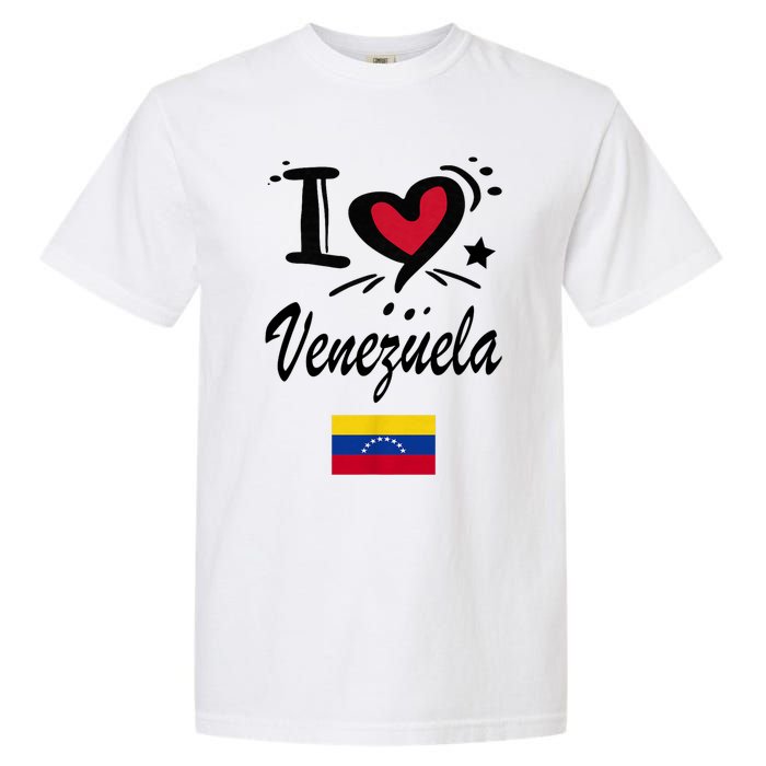 Venezuelan Camiseta Venezuela Flag Bandera Gifts Garment-Dyed Heavyweight T-Shirt