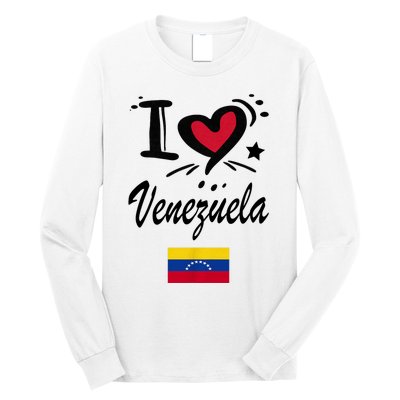 Venezuelan Camiseta Venezuela Flag Bandera Gifts Long Sleeve Shirt