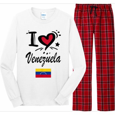 Venezuelan Camiseta Venezuela Flag Bandera Gifts Long Sleeve Pajama Set