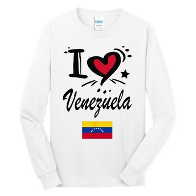 Venezuelan Camiseta Venezuela Flag Bandera Gifts Tall Long Sleeve T-Shirt