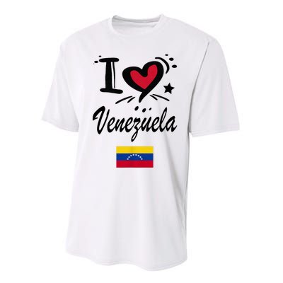 Venezuelan Camiseta Venezuela Flag Bandera Gifts Performance Sprint T-Shirt