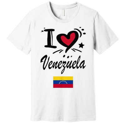 Venezuelan Camiseta Venezuela Flag Bandera Gifts Premium T-Shirt