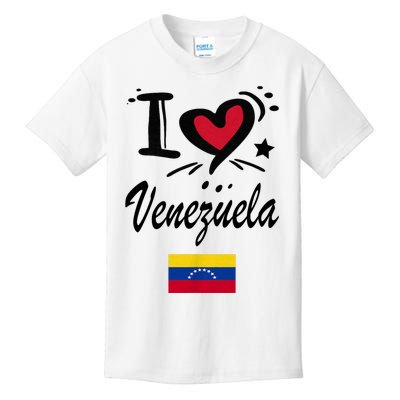 Venezuelan Camiseta Venezuela Flag Bandera Gifts Kids T-Shirt