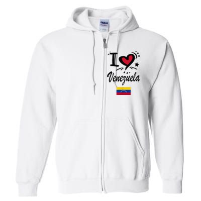 Venezuelan Camiseta Venezuela Flag Bandera Gifts Full Zip Hoodie