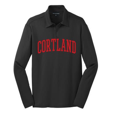 Varsity Cortland Silk Touch Performance Long Sleeve Polo