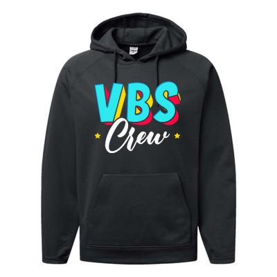 Vbs Crew Vacation Bible School Paint Splatter Christian Performance Fleece Hoodie