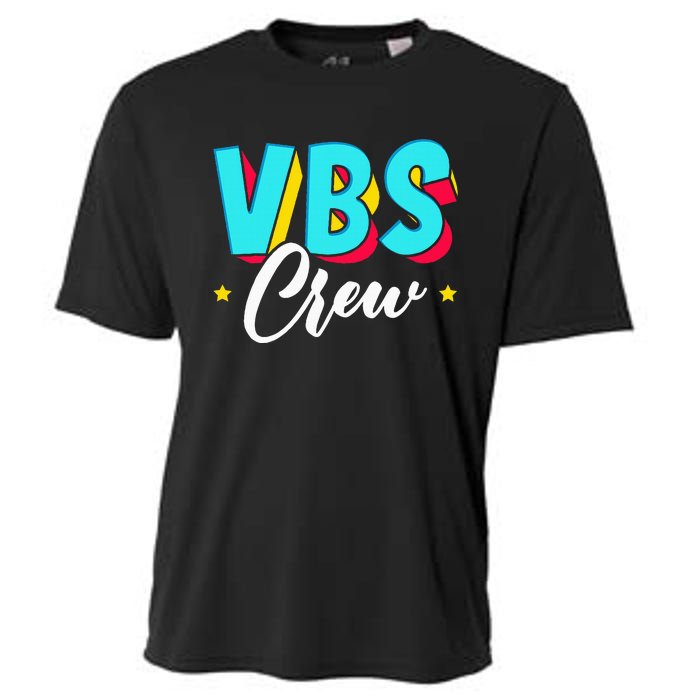 Vbs Crew Vacation Bible School Paint Splatter Christian Cooling Performance Crew T-Shirt