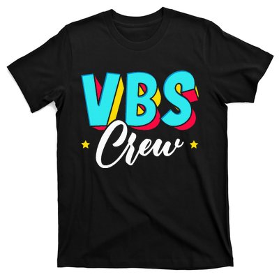 Vbs Crew Vacation Bible School Paint Splatter Christian T-Shirt