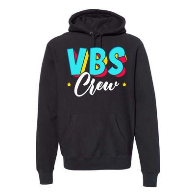 Vbs Crew Vacation Bible School Paint Splatter Christian Premium Hoodie