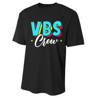 Vbs Crew Vacation Bible School Paint Splatter Christian Performance Sprint T-Shirt