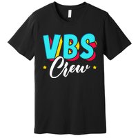 Vbs Crew Vacation Bible School Paint Splatter Christian Premium T-Shirt