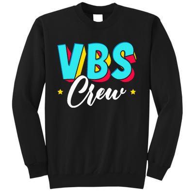 Vbs Crew Vacation Bible School Paint Splatter Christian Tall Sweatshirt