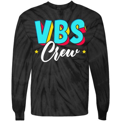 Vbs Crew Vacation Bible School Paint Splatter Christian Tie-Dye Long Sleeve Shirt