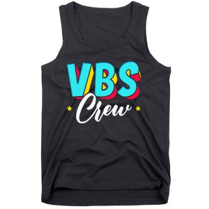 Vbs Crew Vacation Bible School Paint Splatter Christian Tank Top