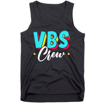 Vbs Crew Vacation Bible School Paint Splatter Christian Tank Top