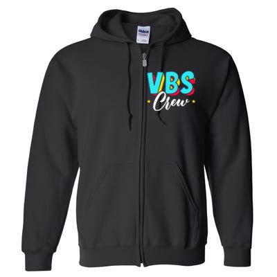 Vbs Crew Vacation Bible School Paint Splatter Christian Full Zip Hoodie