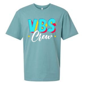 Vbs Crew Vacation Bible School Paint Splatter Christian Sueded Cloud Jersey T-Shirt