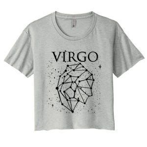 Virgo Constellation Virgo Astrology Symbol Meaningful Gift Women's Crop Top Tee