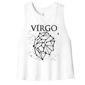 Virgo Constellation Virgo Astrology Symbol Meaningful Gift Women's Racerback Cropped Tank