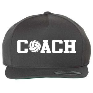 Volleyball Coach Wool Snapback Cap