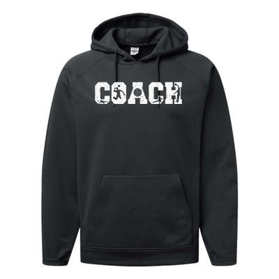 Volleyball Coach Performance Fleece Hoodie