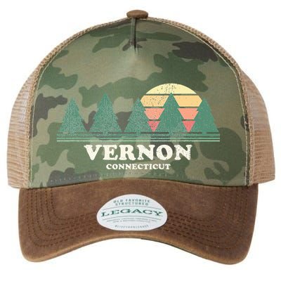 Vernon Ct Vintage Throwback Retro 70s Legacy Tie Dye Trucker Hat