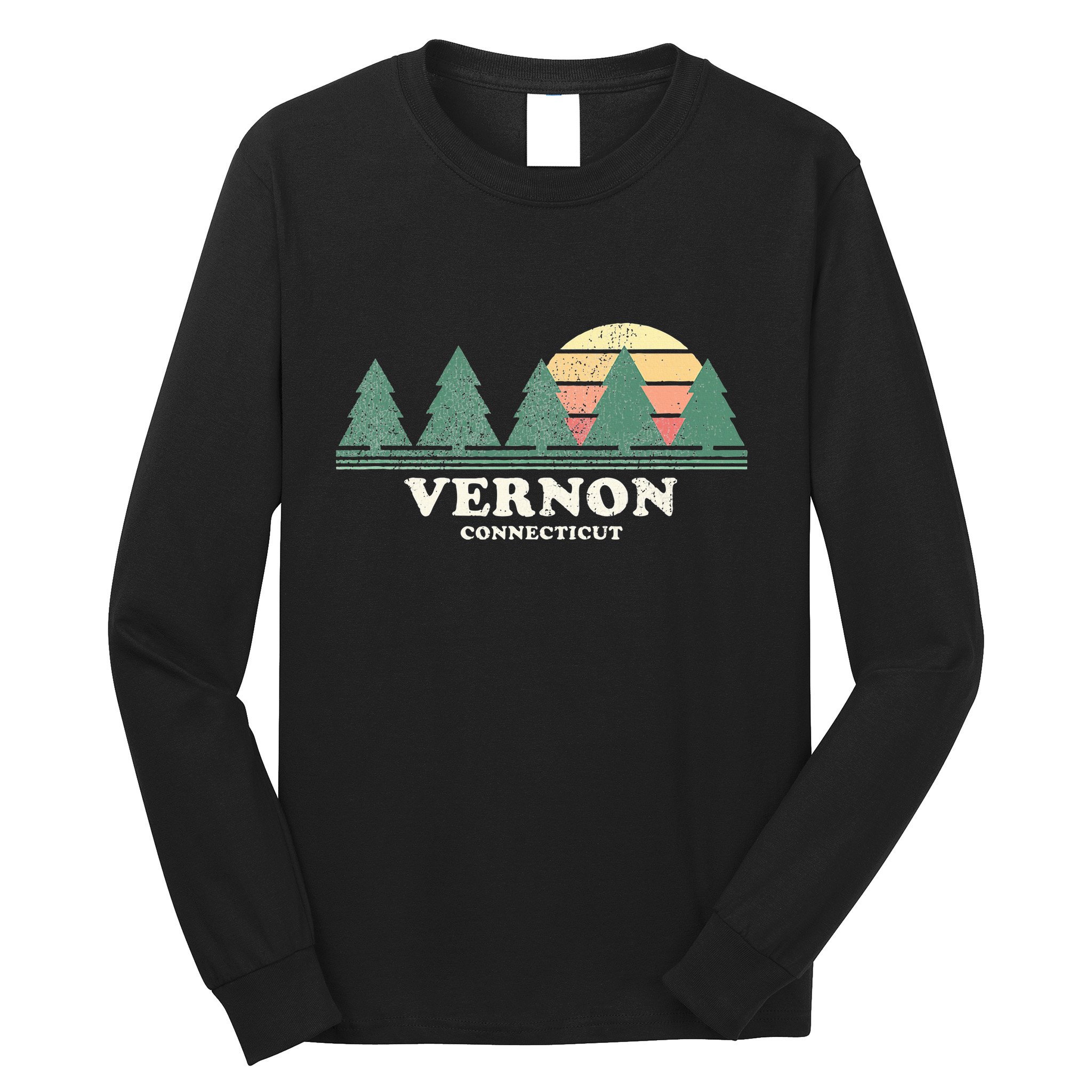 Vernon Ct Vintage Throwback Retro 70s Long Sleeve Shirt