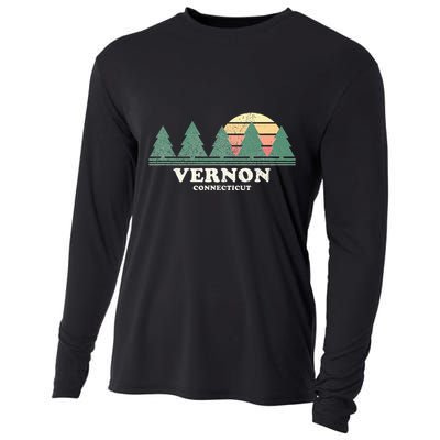 Vernon Ct Vintage Throwback Retro 70s Cooling Performance Long Sleeve Crew