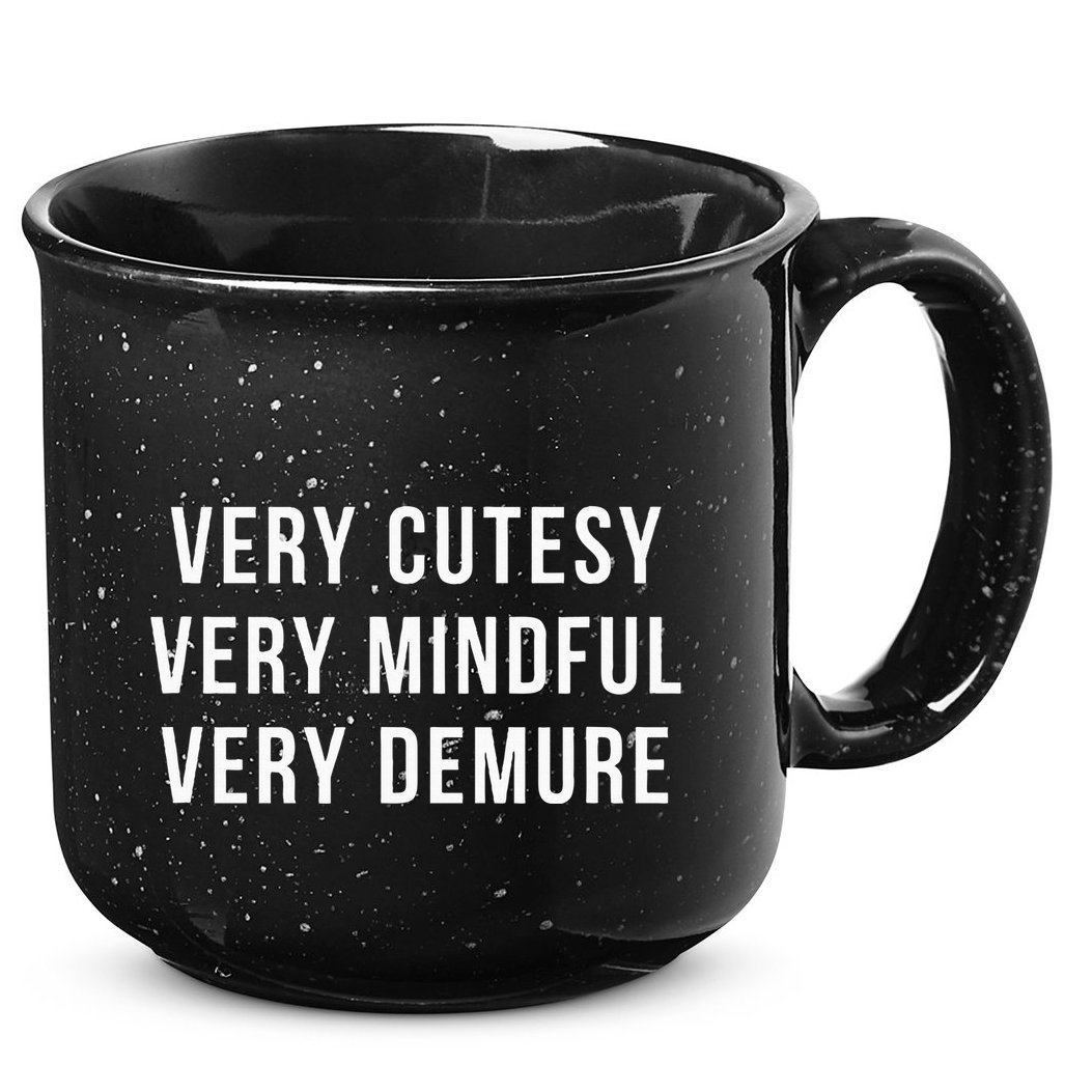 Very Cutesy. Very Mindful. Very Demure. Viral Trend Meme 15oz Campfire Ceramic Mug