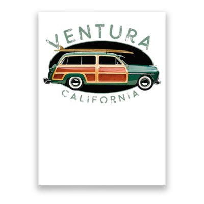 Ventura California Vintage Surfing Poster