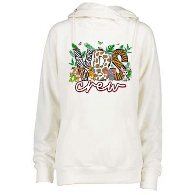 Vbs Crew Vbs 2024 Vacation Bible School Jungle Adventures Womens Funnel Neck Pullover Hood