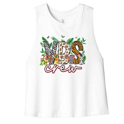 Vbs Crew Vbs 2024 Vacation Bible School Jungle Adventures Women's Racerback Cropped Tank