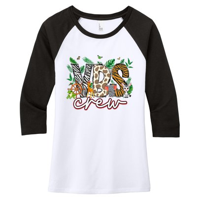 Vbs Crew Vbs 2024 Vacation Bible School Jungle Adventures Women's Tri-Blend 3/4-Sleeve Raglan Shirt