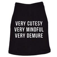 Very Cutesy Very Mindful Very Demure Viral Trend Meme Doggie Tank