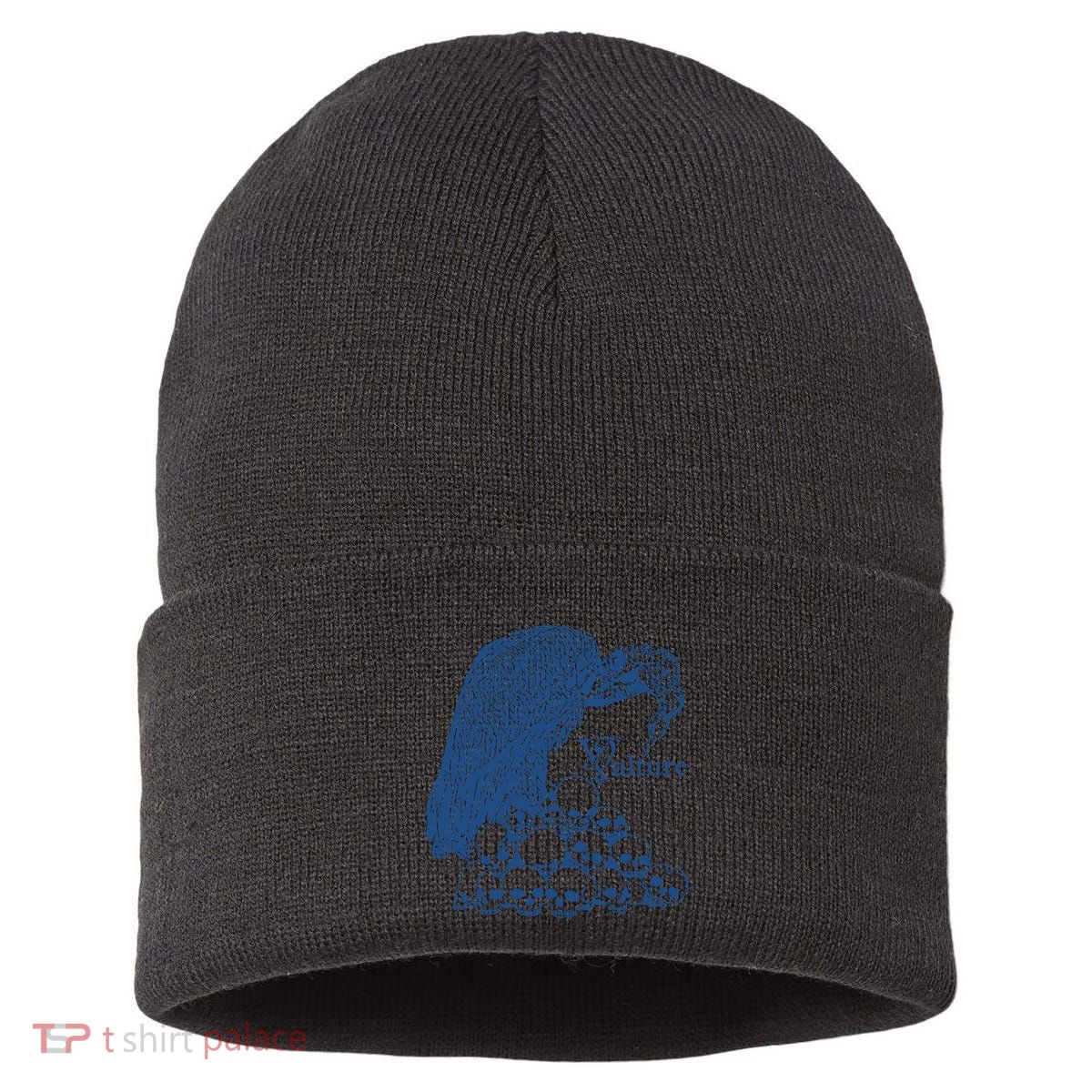 Vulture Cool Vulture Skull Graphic Sustainable Knit Beanie