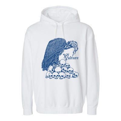 Vulture Cool Vulture Skull Graphic Garment-Dyed Fleece Hoodie
