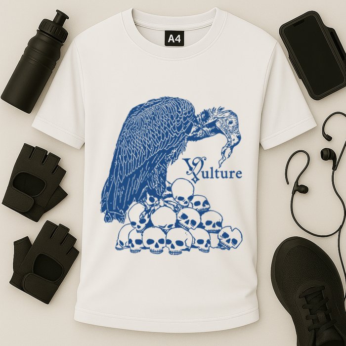 Vulture Cool Vulture Skull Graphic Cooling Performance Crew T-Shirt