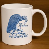 Vulture Cool Vulture Skull Graphic 11oz C Handle Ceramic Mug