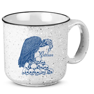 Vulture Cool Vulture Skull Graphic 15oz Campfire Ceramic Mug