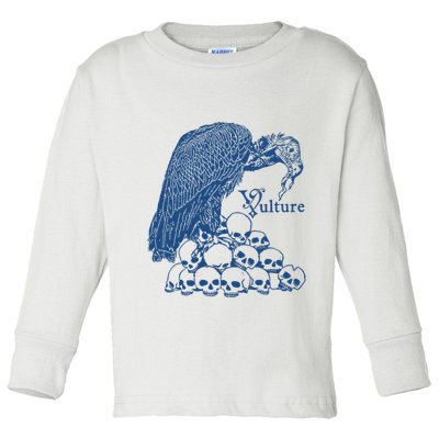 Vulture Cool Vulture Skull Graphic Toddler Long Sleeve Shirt