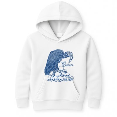 Vulture Cool Vulture Skull Graphic Kids Hoodie