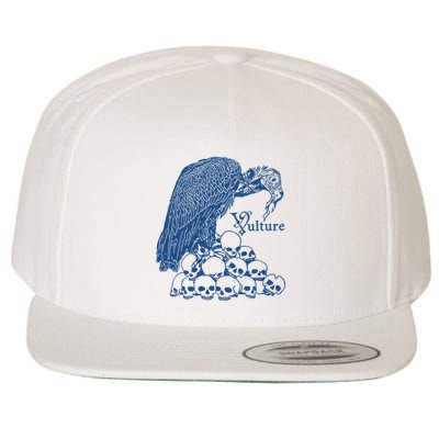 Vulture Cool Vulture Skull Graphic Wool Snapback Cap