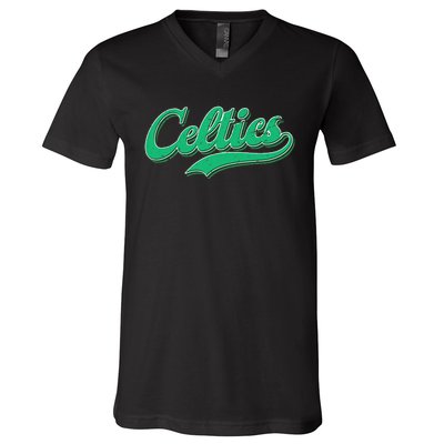 Vintage Celtics V-Neck T-Shirt