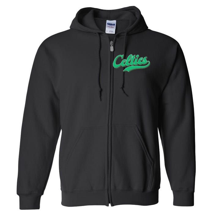 Vintage Celtics Full Zip Hoodie