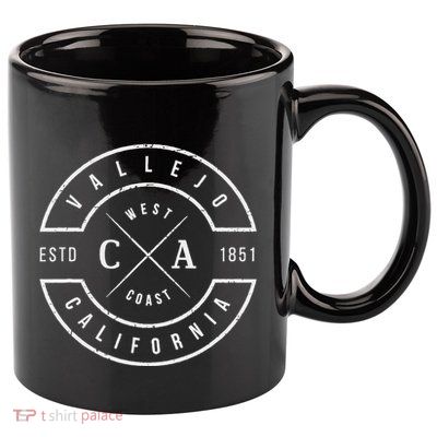 Vallejo California Vintage Emblem Souvenirs 11oz C Handle Ceramic Mug