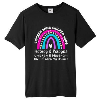 Viral Chicken Wing Chicken Wing Hot Dog Bologna Song Lyric Tall Fusion ChromaSoft Performance T-Shirt