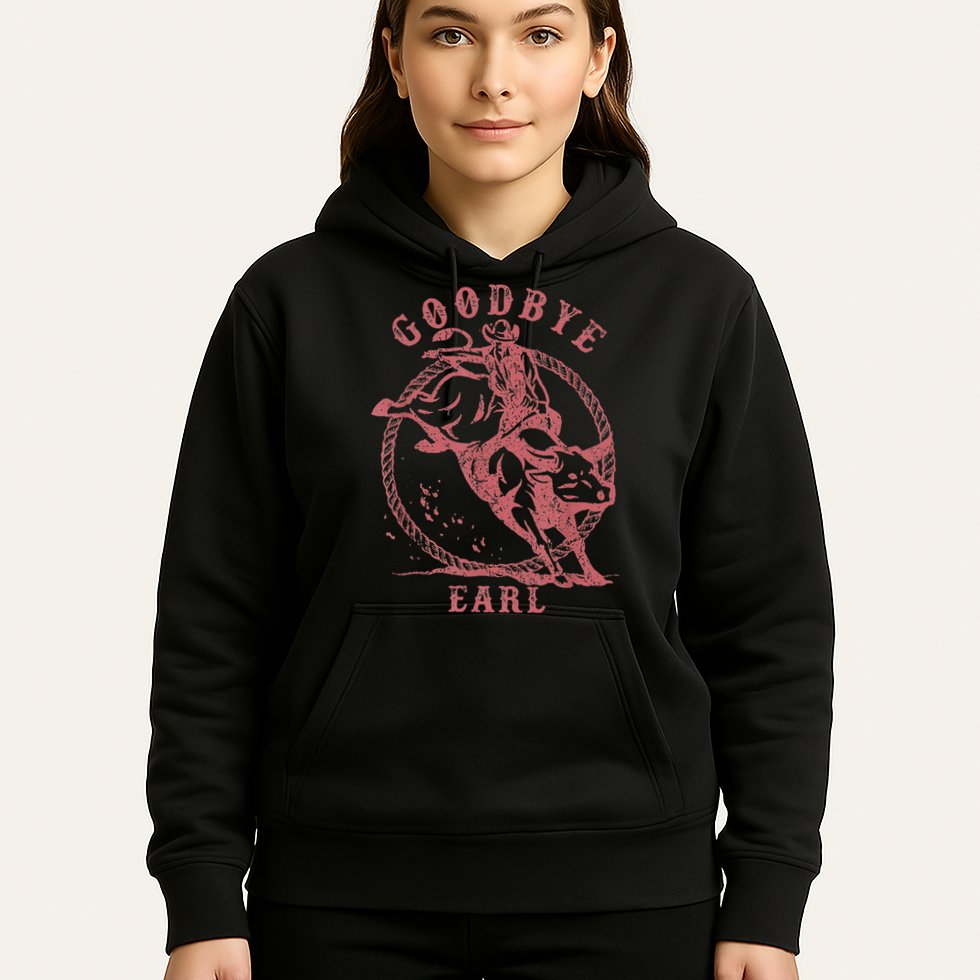 Vintage Country Western Concert Funny Sayings Goodbye Earl Hoodie