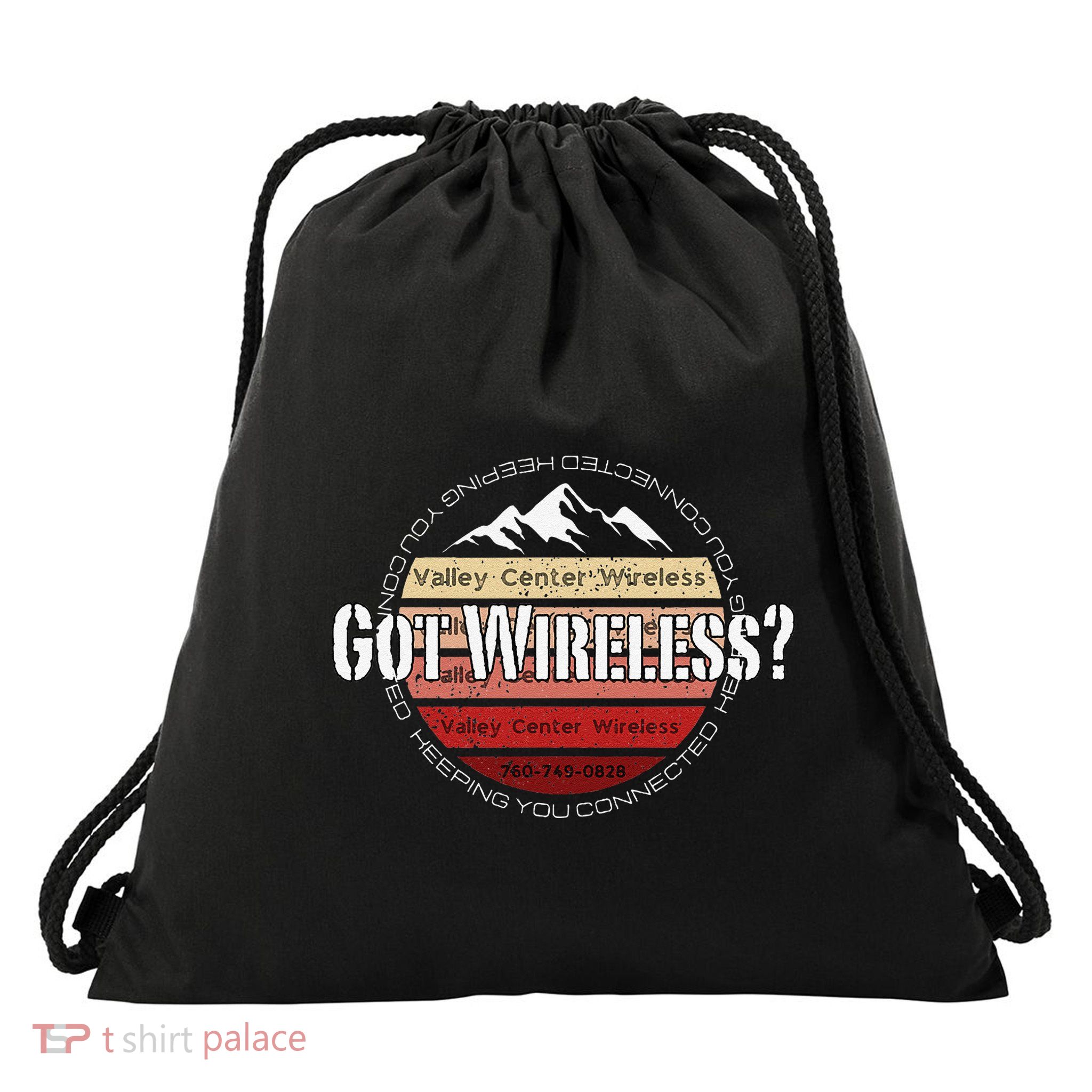 Valley Center Wireless Got Wireless Internet Drawstring Bag